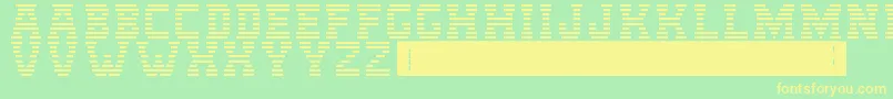 IbmLogo Font – Yellow Fonts on Green Background