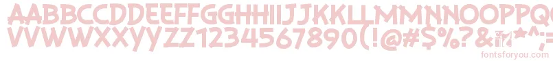 フォントPlaysirRegular – 白い背景にピンクのフォント