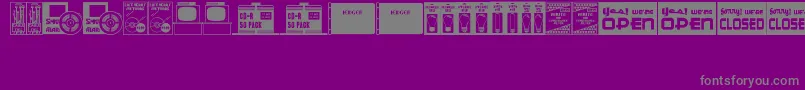 WhatHaveYouJl Font – Gray Fonts on Purple Background