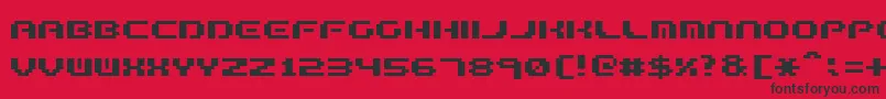 FormulaTooComplex.2 Font – Black Fonts on Red Background