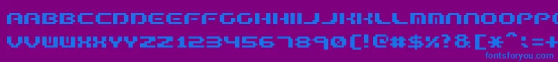 FormulaTooComplex.2 Font – Blue Fonts on Purple Background