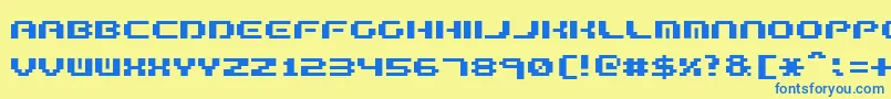 FormulaTooComplex.2 Font – Blue Fonts on Yellow Background