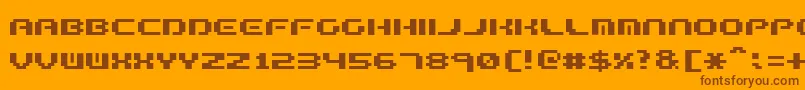 FormulaTooComplex.2 Font – Brown Fonts on Orange Background