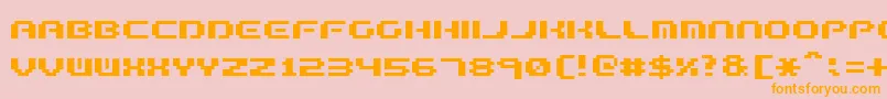 FormulaTooComplex.2 Font – Orange Fonts on Pink Background