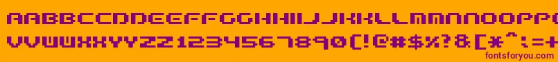 FormulaTooComplex.2 Font – Purple Fonts on Orange Background