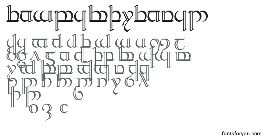TengwarQuenya2-fontti – aakkoset, numerot, erikoismerkit