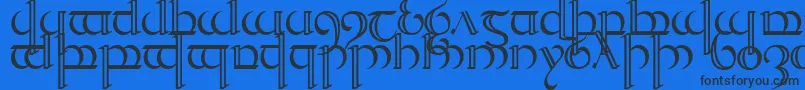 More about TengwarQuenya2 Font TengwarQuenya2 Font – Black Fonts on Blue Background