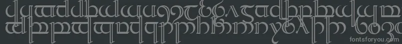 TengwarQuenya2 Font – Gray Fonts on Black Background