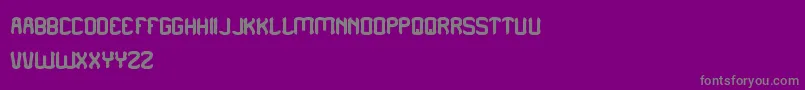 PleaseForgiveMe-Schriftart – Graue Schriften auf violettem Hintergrund