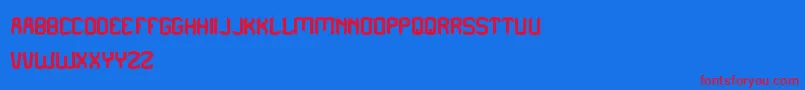 PleaseForgiveMe Font – Red Fonts on Blue Background