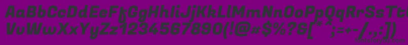 FugazoneRegular-Schriftart – Schwarze Schriften auf violettem Hintergrund