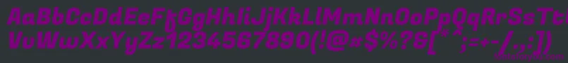 FugazoneRegular Font – Purple Fonts on Black Background