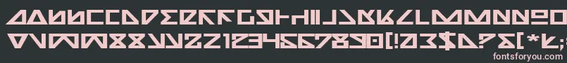 Nickbe Font – Pink Fonts on Black Background