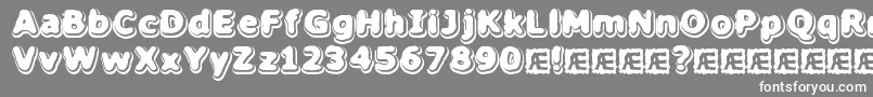 HillockBrk Font – White Fonts on Gray Background