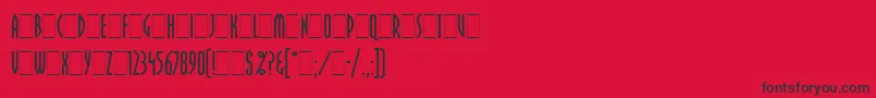 PritchardLetPlain.1.0-Schriftart – Schwarze Schriften auf rotem Hintergrund