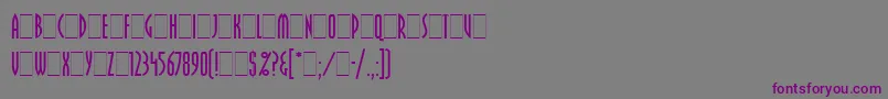 PritchardLetPlain.1.0 Font – Purple Fonts on Gray Background