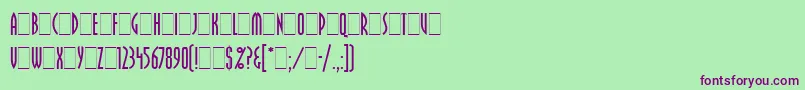 PritchardLetPlain.1.0 Font – Purple Fonts on Green Background