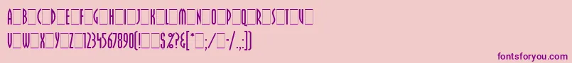 PritchardLetPlain.1.0 Font – Purple Fonts on Pink Background