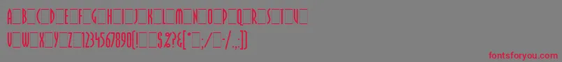 fuente PritchardLetPlain.1.0 – Fuentes Rojas Sobre Fondo Gris