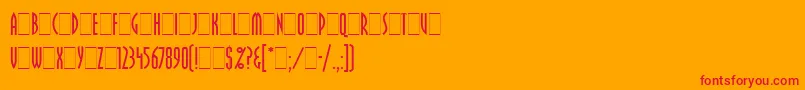 Police PritchardLetPlain.1.0 – polices rouges sur fond orange