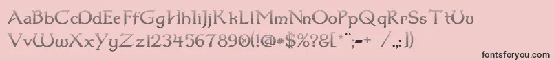 Dum1cud Font – Black Fonts on Pink Background