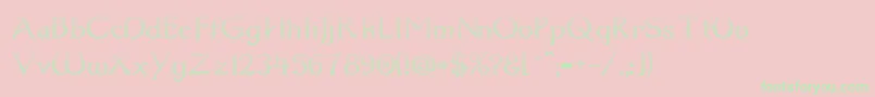 Dum1cud Font – Green Fonts on Pink Background