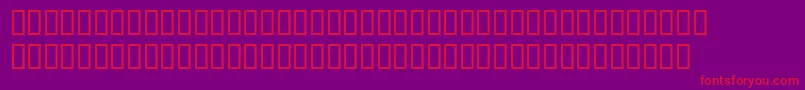 OctavianmtItalicExpert Font – Red Fonts on Purple Background