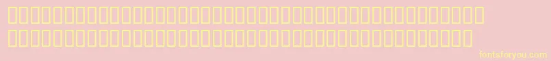 OctavianmtItalicExpert Font – Yellow Fonts on Pink Background