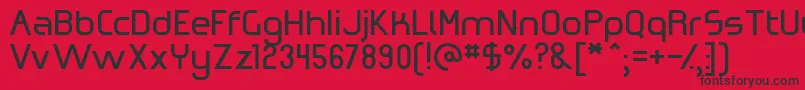 OmicronZeta Font – Black Fonts on Red Background