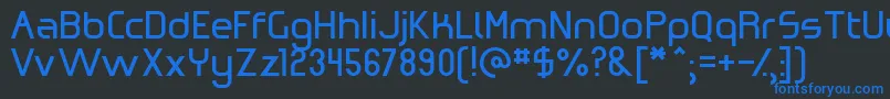 OmicronZeta Font – Blue Fonts on Black Background