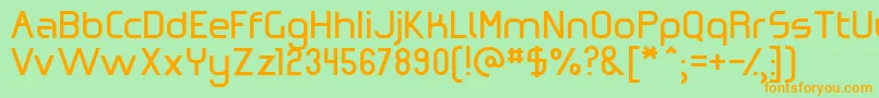 OmicronZeta Font – Orange Fonts on Green Background