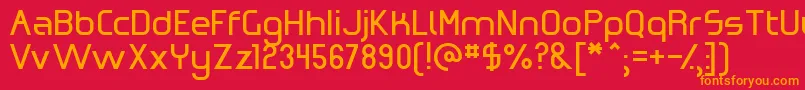 OmicronZeta Font – Orange Fonts on Red Background