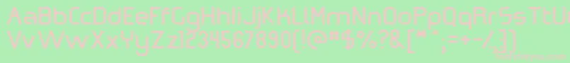 OmicronZeta Font – Pink Fonts on Green Background