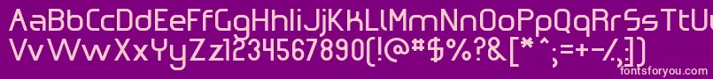 OmicronZeta Font – Pink Fonts on Purple Background