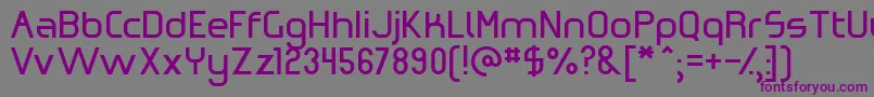 OmicronZeta Font – Purple Fonts on Gray Background