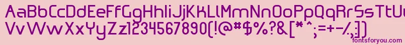 OmicronZeta Font – Purple Fonts on Pink Background