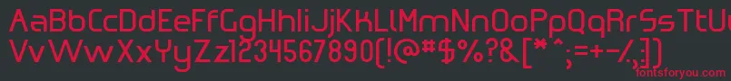 OmicronZeta Font – Red Fonts on Black Background