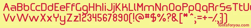 OmicronZeta Font – Red Fonts on Yellow Background