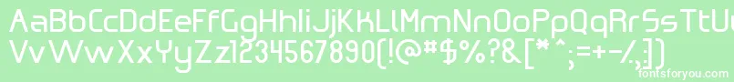 OmicronZeta Font – White Fonts on Green Background