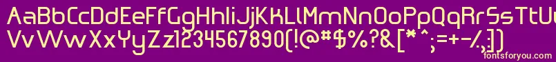 OmicronZeta Font – Yellow Fonts on Purple Background