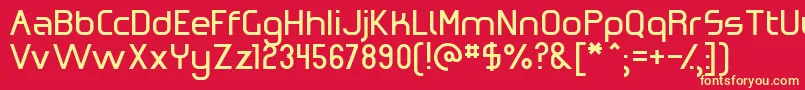 OmicronZeta Font – Yellow Fonts on Red Background