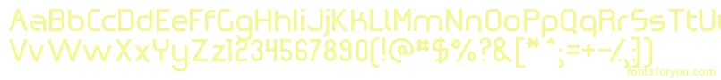 OmicronZeta Font – Yellow Fonts on White Background