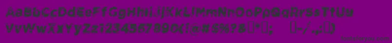 CfspacecowboyRegular Font – Black Fonts on Purple Background