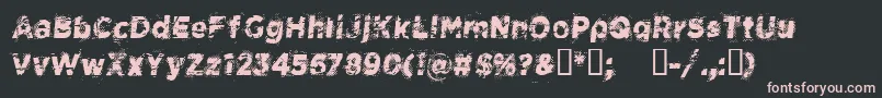 CfspacecowboyRegular Font – Pink Fonts on Black Background