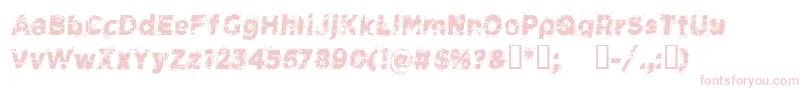 Шрифт CfspacecowboyRegular – розовые шрифты на белом фоне