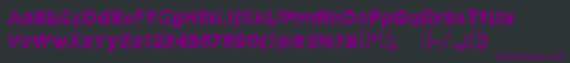 Шрифт CfspacecowboyRegular – фиолетовые шрифты на чёрном фоне