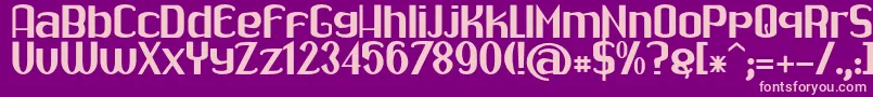 Drabe Font – Pink Fonts on Purple Background