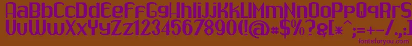 Drabe Font – Purple Fonts on Brown Background