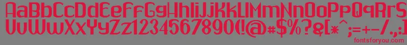 Drabe Font – Red Fonts on Gray Background