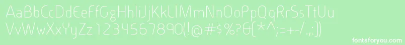 CineplexLtLight Font – White Fonts on Green Background